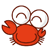 Crab waving