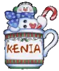 MUG WITH SNOWMAN