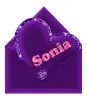 Sonia - heart and envelope letter