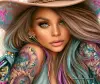 Woman with tattoosw 