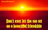 sunset friendship