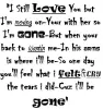 I'll Still Love You.