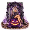 Purple Halloween Witch