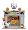 Jessi - halloween fireplace