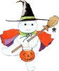 cute ghost witch