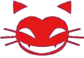 Glitter Miché Face - Happy [Red]
