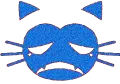 Glitter Miché Face - Sad [Blue]