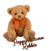 Happy Autumn Robbie - bear