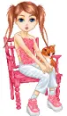 Girl on Bench