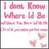 I dont know where Id Be*
