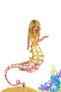 Sea horse ,girl