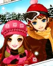 cute kawaii winter lovers