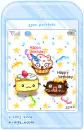 cute kawaii mobile phone screen
