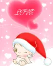cute kawaii santa baby
