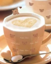 cute kawaii yummy cappuccino