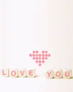 cute kawaii i love you dice
