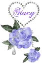 Stacy - Diamondheart Purple Rose