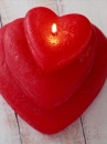 love heart candle