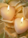love heart candle