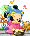 cute kawaii disney baby mickey mouse witch