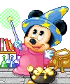 cute kawaii disney baby mickey mouse witch