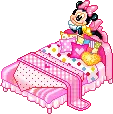 cute kawaii disney baby minnie mouse bed