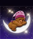 teddy on moon