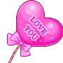 cute kawaii love heart balloon