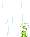 rainy day frog