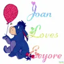 Eeyore with the name Joan