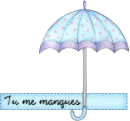 Cute Blue Umbrella