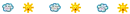 cute kawaii sun & cloud divider