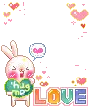 cute kawaii bunny love