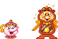 cute kawaii disney Beauty and the Beast 