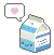 Cute Blue Milk Box