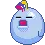 funny blue blob - sigh