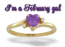 Feburary Birthstone Ring