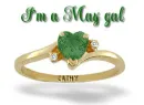 May Birthstone Ring