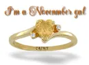 November Birthstone Ring
