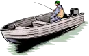 fishing in a boat