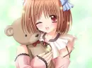 girl with teddy bear