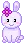 purple bunny rabbit