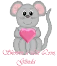 Heart Mouse with Name and Saying