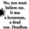a dead horse man