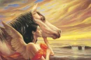 angel with horse