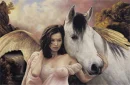 angel with horse