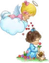Cute Angel And Child