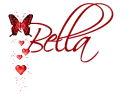 Red butterfly-Hearts
