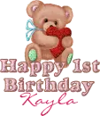 Happy 1st Birthday Kayla