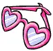 Pink Heart Sunglasses
